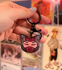 Image 1 of Clancy Cat-Head Shaped Keychain | Twenty One Pilots 
