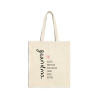 Image 3 of Custom Grandma gift - Personalized Grandma Tote Bag with Grandkids names List - Cotton Canvas 15" x 