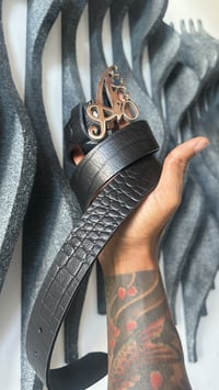Image 2 of Black Croc Belt