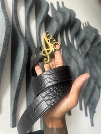 Image 1 of Black Croc Belt
