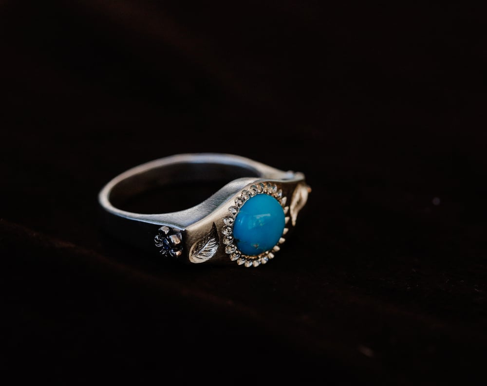 Image of Blue Bird Turquoise Ring