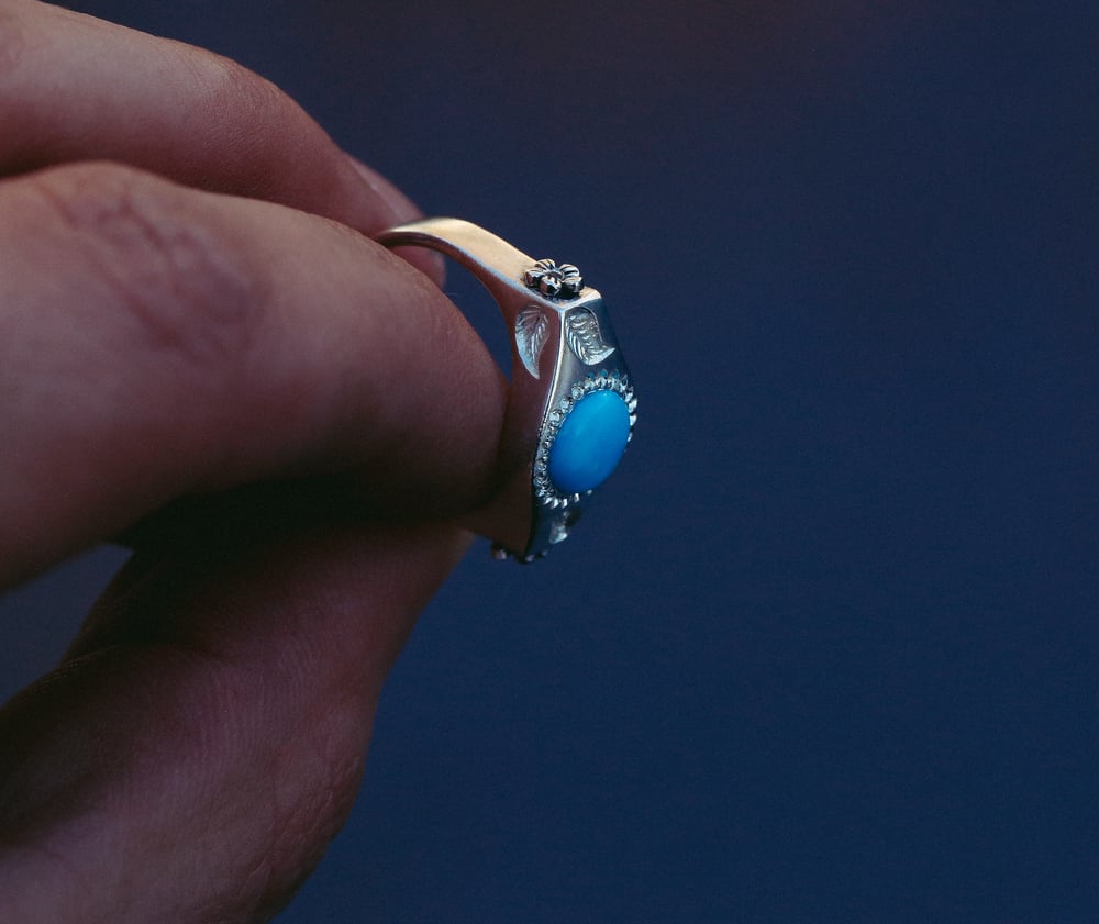 Image of Blue Bird Turquoise Ring