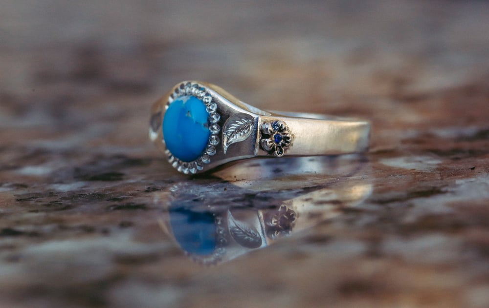 Image of Blue Bird Turquoise Ring