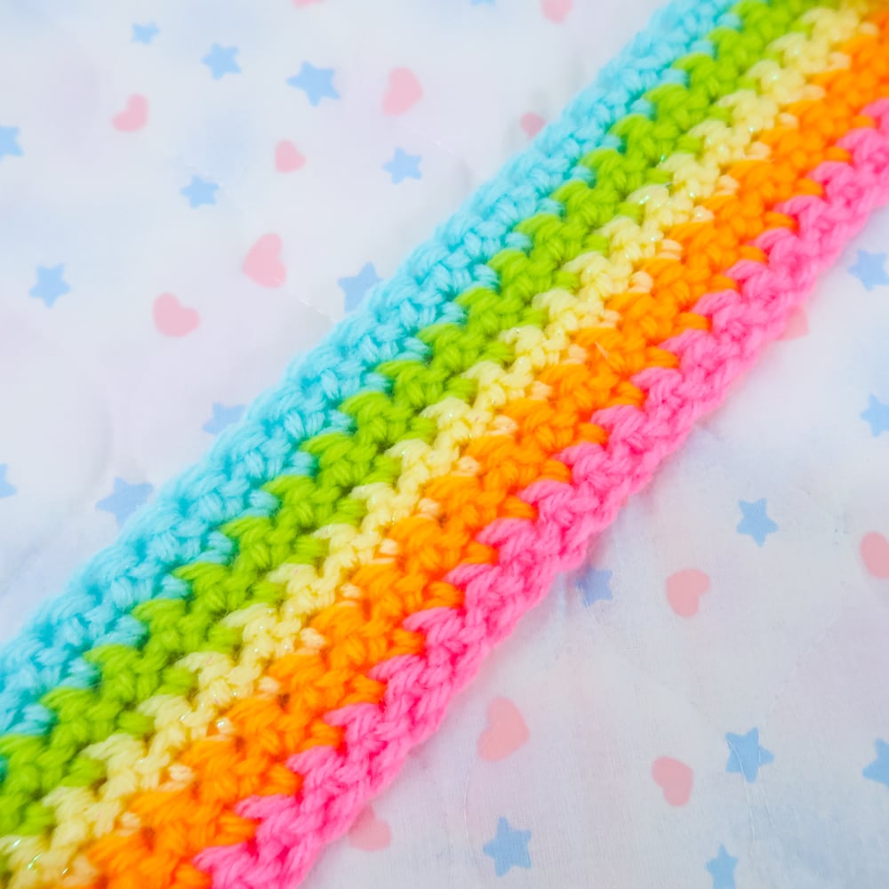 Shooting Star Headdress / Earmuffs: Bright Rainbow