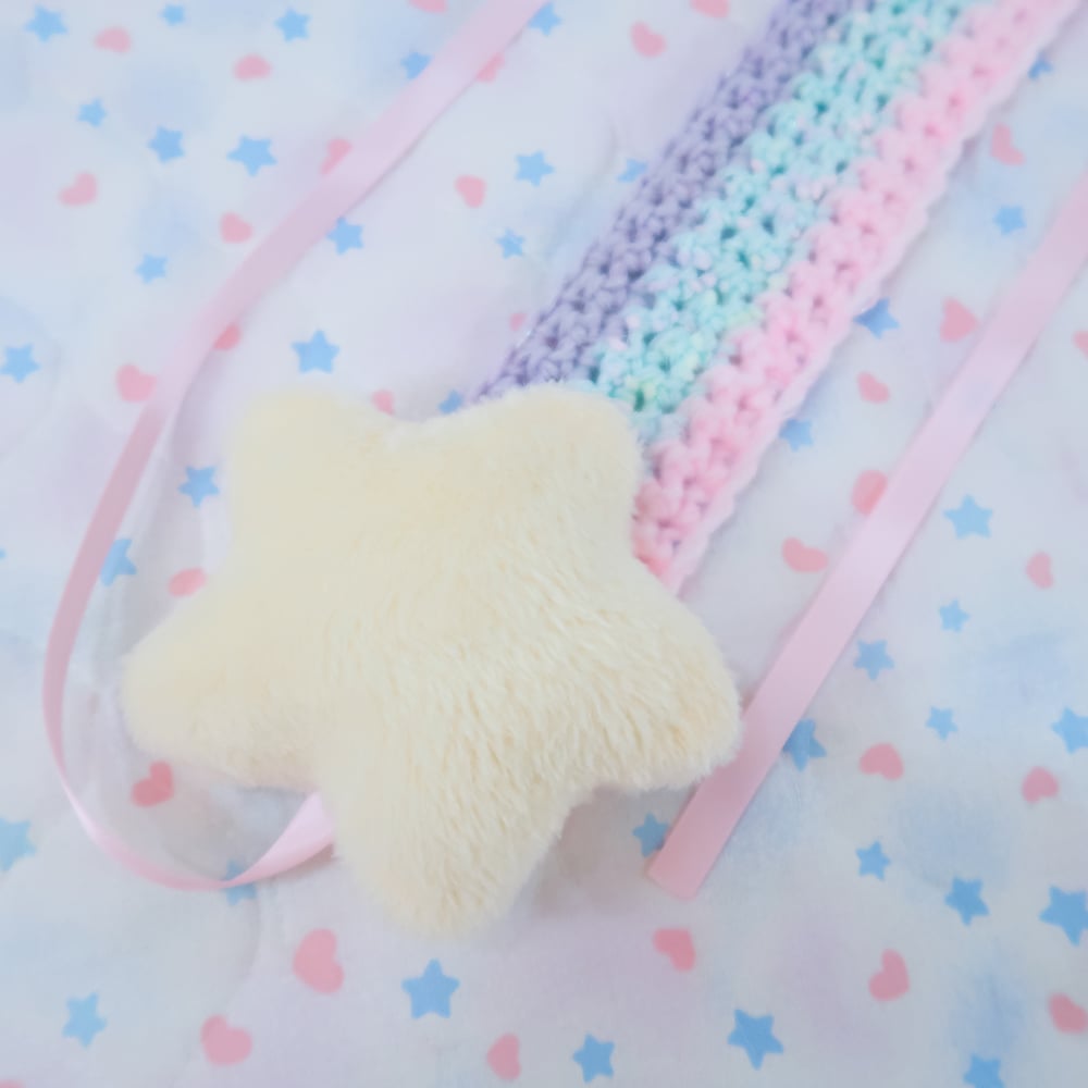 Shooting Star Headdress / Earmuffs: Pastel Mixx