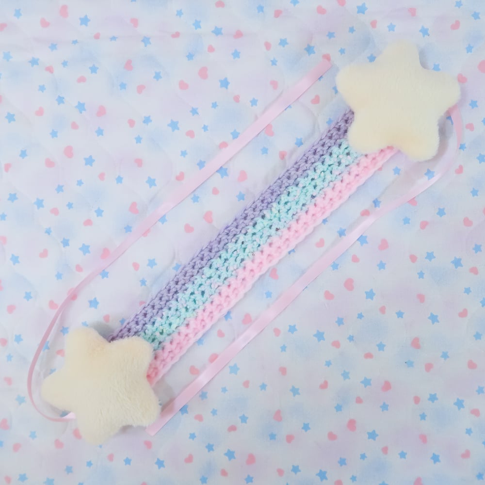 Shooting Star Headdress / Earmuffs: Pastel Mixx