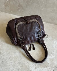 Image 4 of LEATHER FUR TRIM BAG