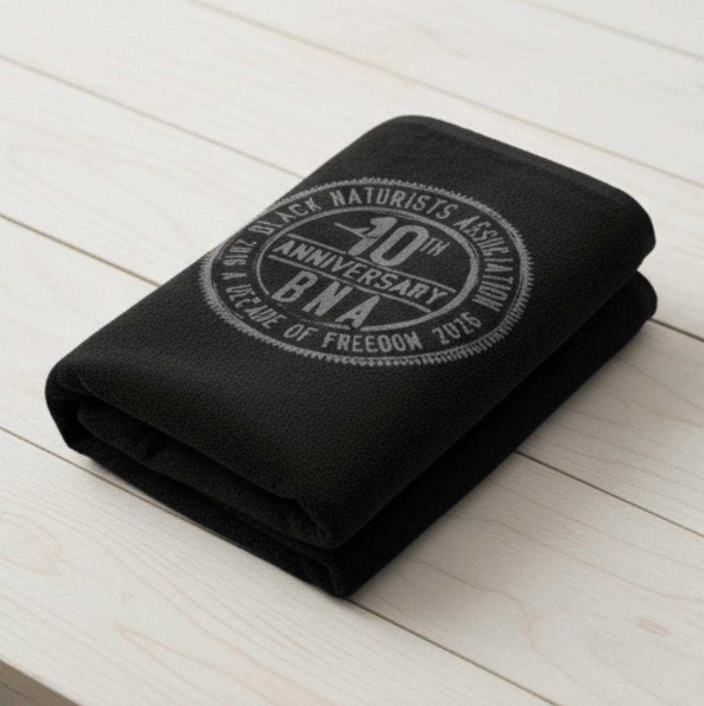 Image of PRE-ORDER BNA 10th Anniversary Special Edition Premium Beach Towel - Black