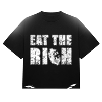 Image 1 of "Richey" Distressed Oversized Boxy Fit Tee