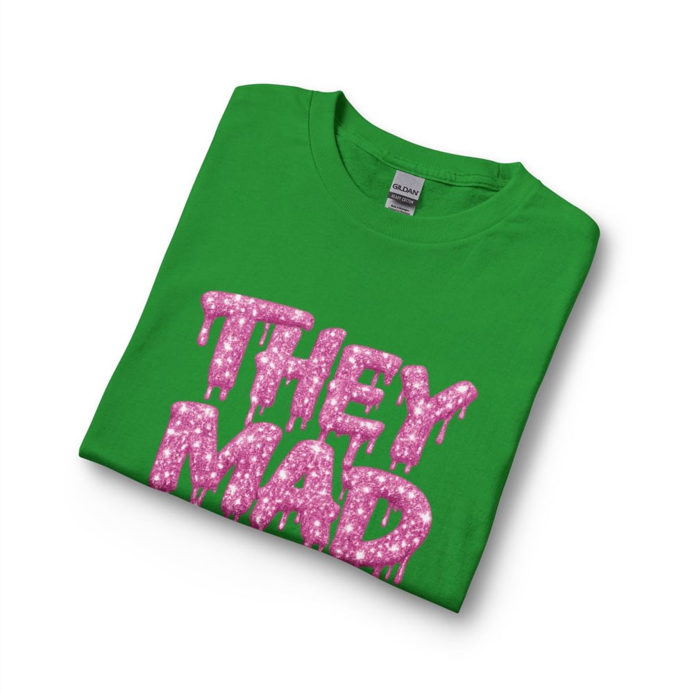 Image of They Mad Long Sleeve Tee — Pink Drip "Envious Stylez Boutique" Graphic Shirt
