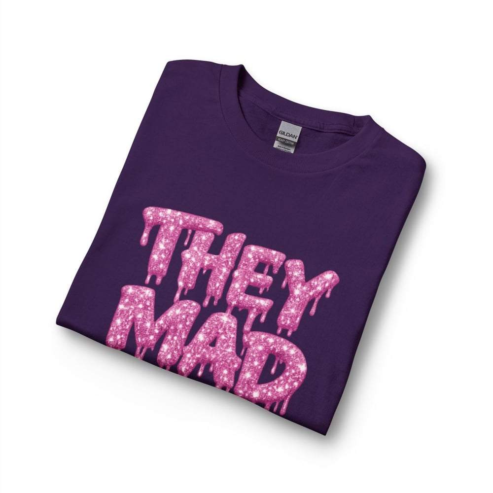 Image of They Mad Long Sleeve Tee — Pink Drip "Envious Stylez Boutique" Graphic Shirt
