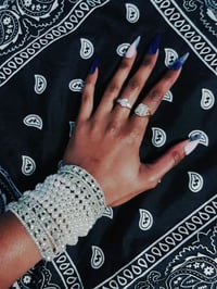 Image 4 of 'Angel Dust' 2-Piece Set Bracelet (SILVER)