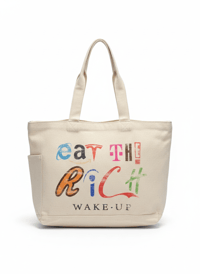 Image 1 of "Eat the Rich" Ultra Heavy Tote Bag