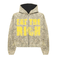 Image 2 of Reversible "Eat the Rich" Ultra Heavy Zip Up