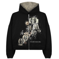 Image 1 of Reversible "Eat the Rich" Ultra Heavy Zip Up