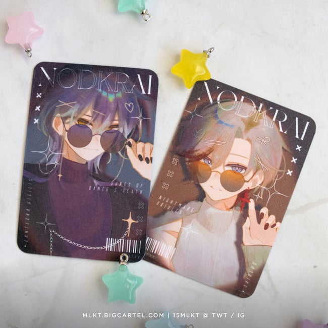 GENSHIN ✧ Flins + Illuga Glitter Photocards