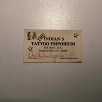 Image 1 of The Indian’s Tattoo Emporium business card 