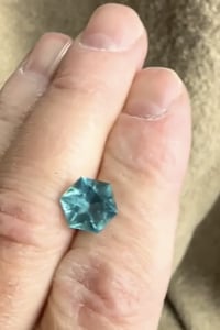 Image 2 of men’s blue tourmaline signet ring