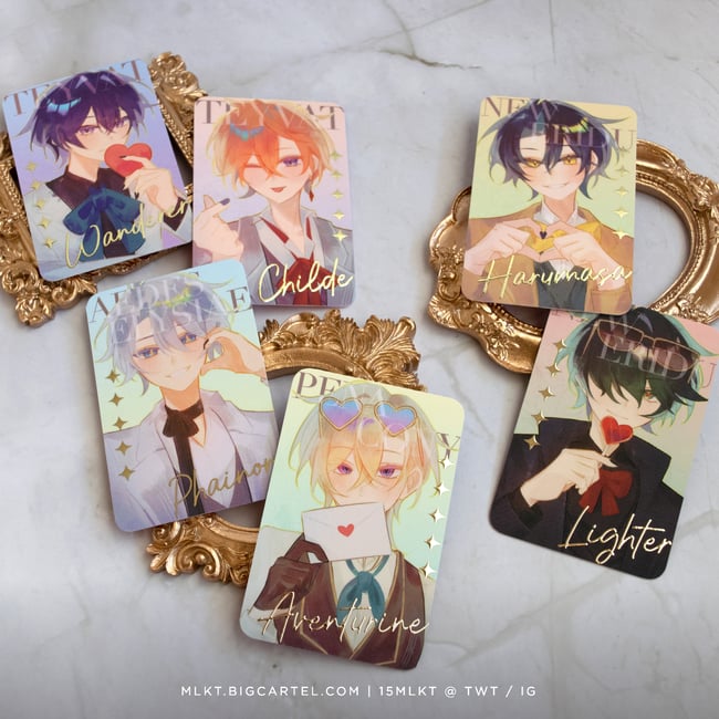HOYO ✧ Gold Foil Photocards