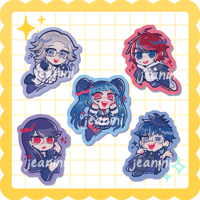 Image 1 of the hundred line last defense academy ✨ waterproof vinyl stickers