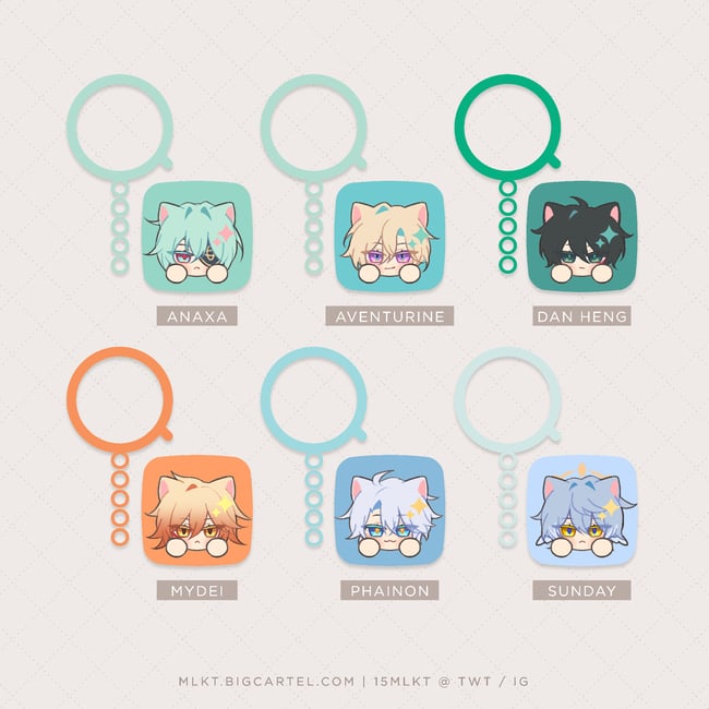 HSR ✧ Keycap Keychains