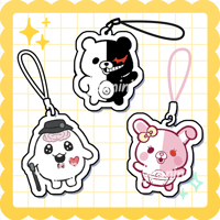 Image 1 of kodaka mascots ✨ mini epoxy acrylic phone charm