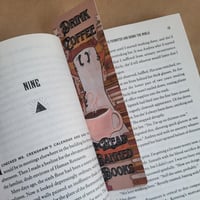Image 1 of Traditional Bookmark--Cafeteana Drink Coffee & Read Banned Books