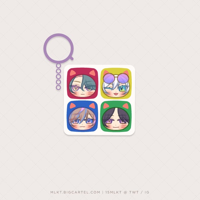 NIJIEN ✧ By the Beat Keycap Keychain