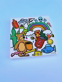 Image 1 of hey guys, aliens are real ! i just can’t prove it (original painting)