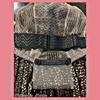 Image 5 of Braided Lace Wig Gabby: Mixed Color Box Braids Colors 27 613 1B