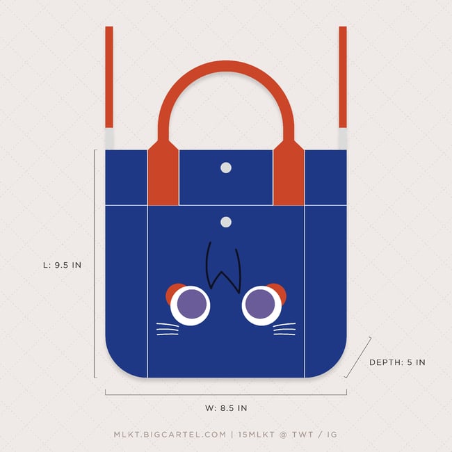 GENSHIN ✧ Scarameow Mini Canvas Tote Bag