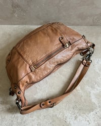 Image 1 of AGED TAN LEATHER BAG