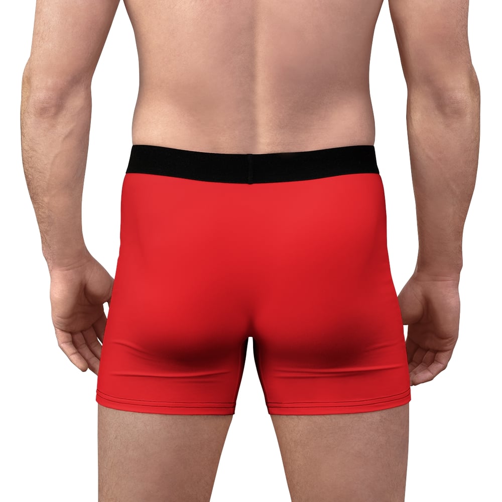 Image of Red 'Envious Stylez' Men's Boxer Briefs — Rare, Bold & Unforgettable AOP