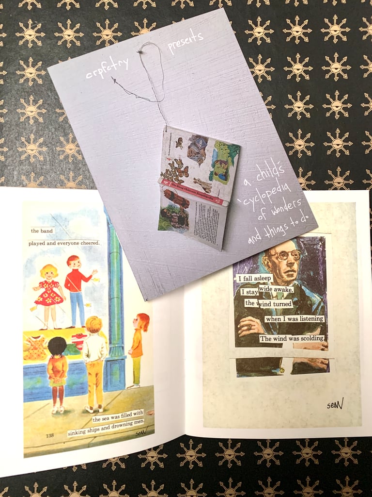 children’s encyclopedia Collage Art ZINE