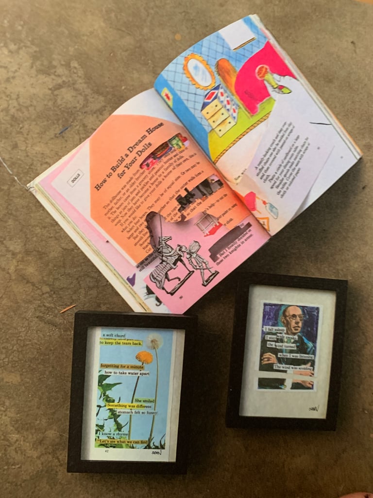 children’s encyclopedia Collage Art ZINE Image 2