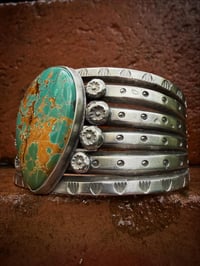 Image 4 of WL&A Handmade Ingot Natural Royston "Medicine" Cuff - 7" Wrist in - Stone Gem Grade Natural Royston 