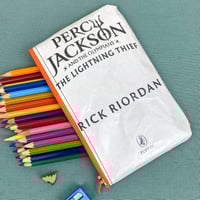 Image 1 of Percy Jackson and the Lightning Thief, Rick Riordan Book Page Pencil Case