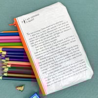 Image 2 of Percy Jackson and the Lightning Thief, Rick Riordan Book Page Pencil Case