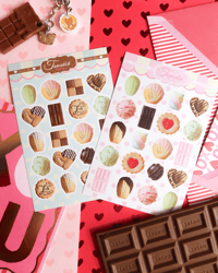 Image 2 of Sweets deco stickers pink 