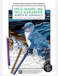Image 1 of Native Birds of NZ colouring book