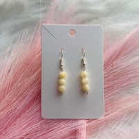 Yellow Honey Jade Gemstone Earrings 