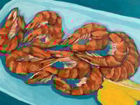 Prawns Original Painting