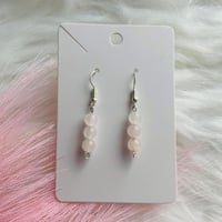 Rose Quartz Gemstone Earrings