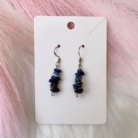 Sodalite Crystal Chip Earrings