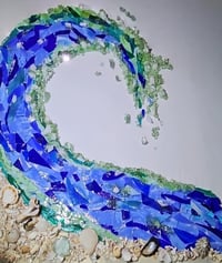 Image 1 of Ocean Magic: Glass on Glass Mosaic in person class. Tap here for more info