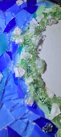 Image 2 of Ocean Magic: Glass on Glass Mosaic in person class. Tap here for more info