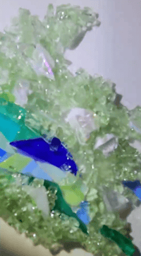 Image 4 of Ocean Magic: Glass on Glass Mosaic in person class. Tap here for more info