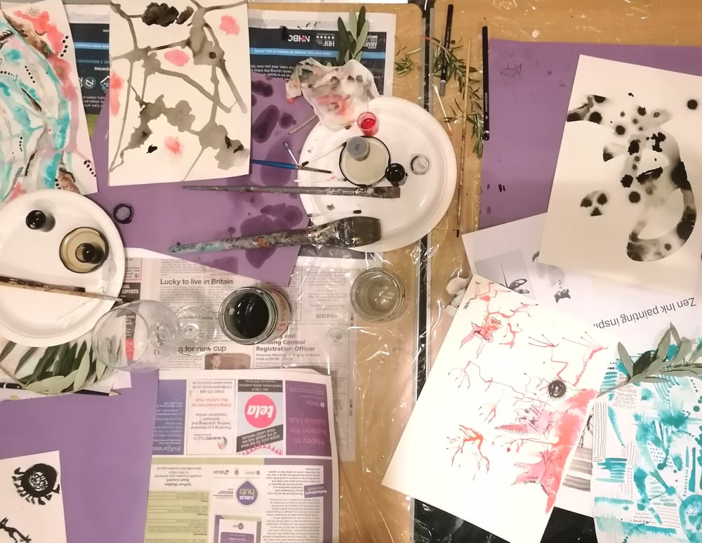 Image of Zen Ink Painting 