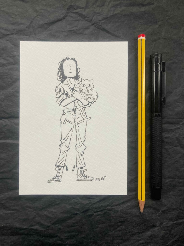 Ripley and ship's cat Image 2