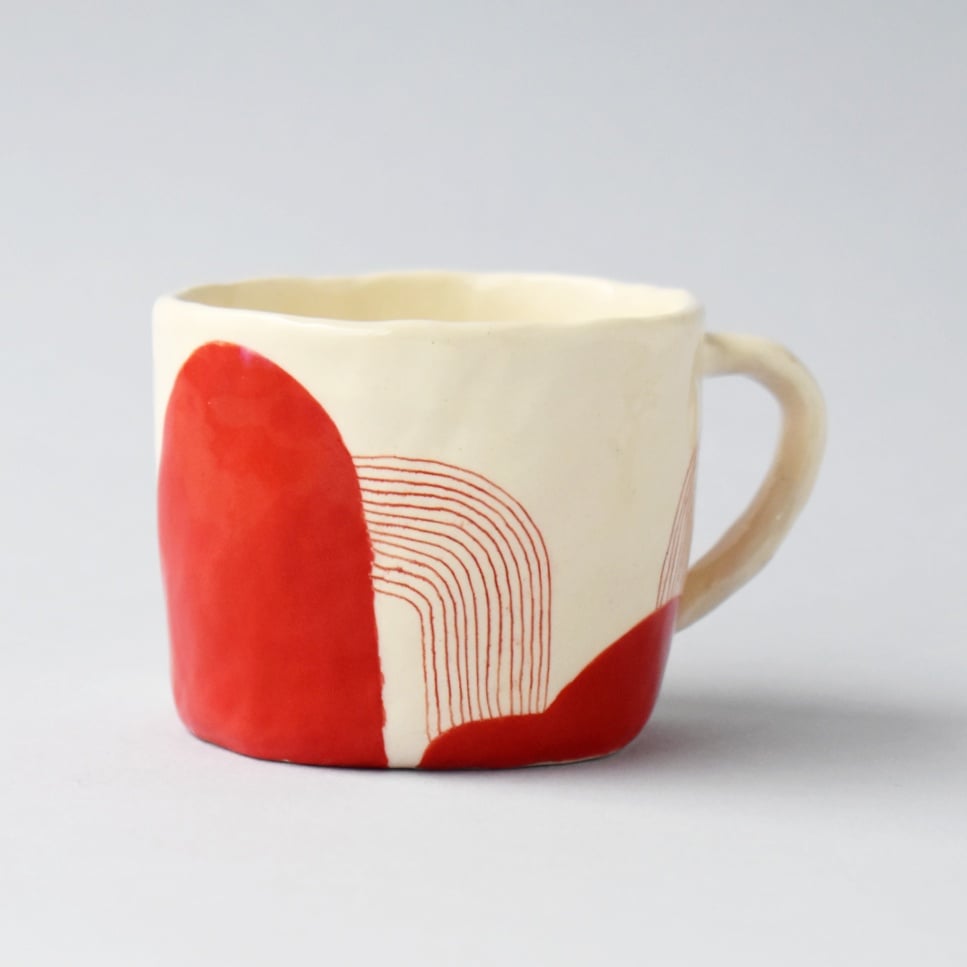 Image of Red Double Espresso Cup
